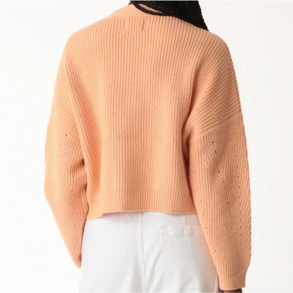 Electric & Rose NEW Cora Cardigan Sweater Orange Melon Color Womens Sz Small NWT - Picture 13 of 14